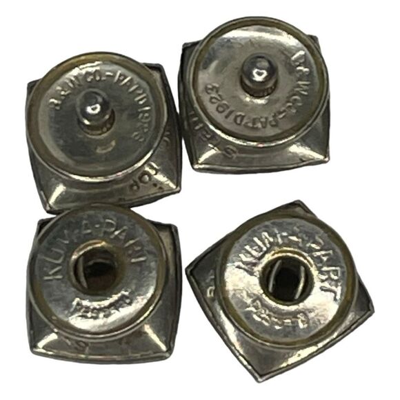 Vintage 1920s Baer & Wilde Sterling Silver Cufflinks Art Deco Kum A Part Snap - Picture 3 of 8
